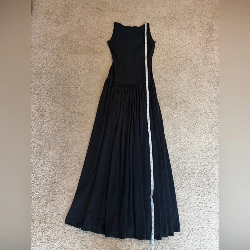 Abercrombie Modal Low Open Back Drop Waist Maxi Dress Flowy Size Small